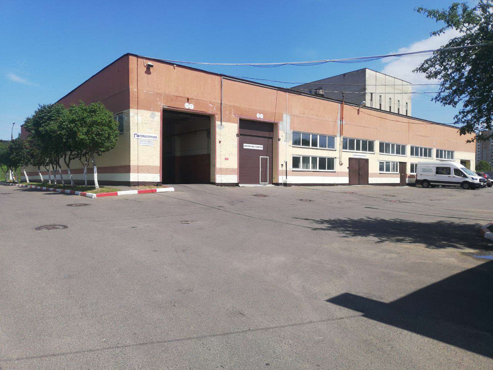 Въезд на мойку